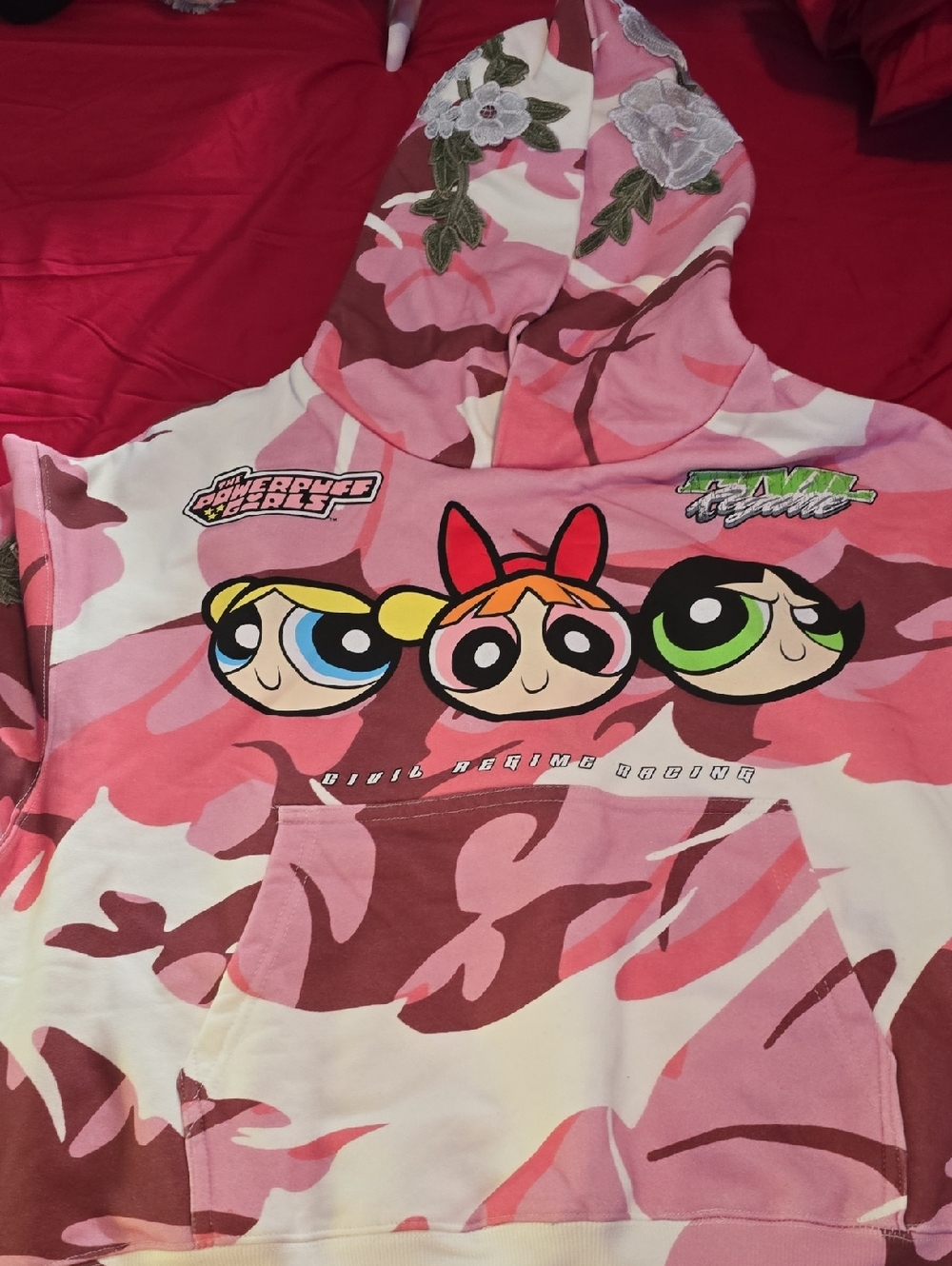 Powerpuff Girls Pink Camo Hoodie - Picture 3 of 8